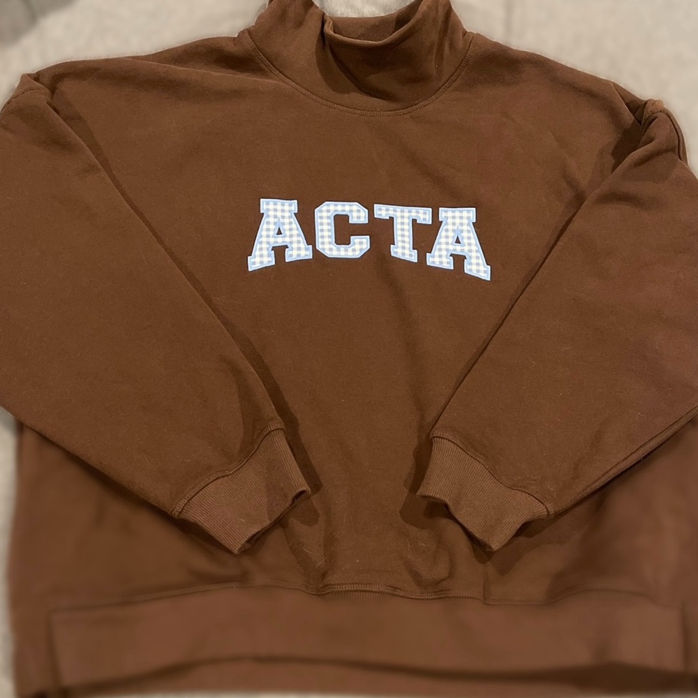 ACTA Wear Brown Essential Mockneck